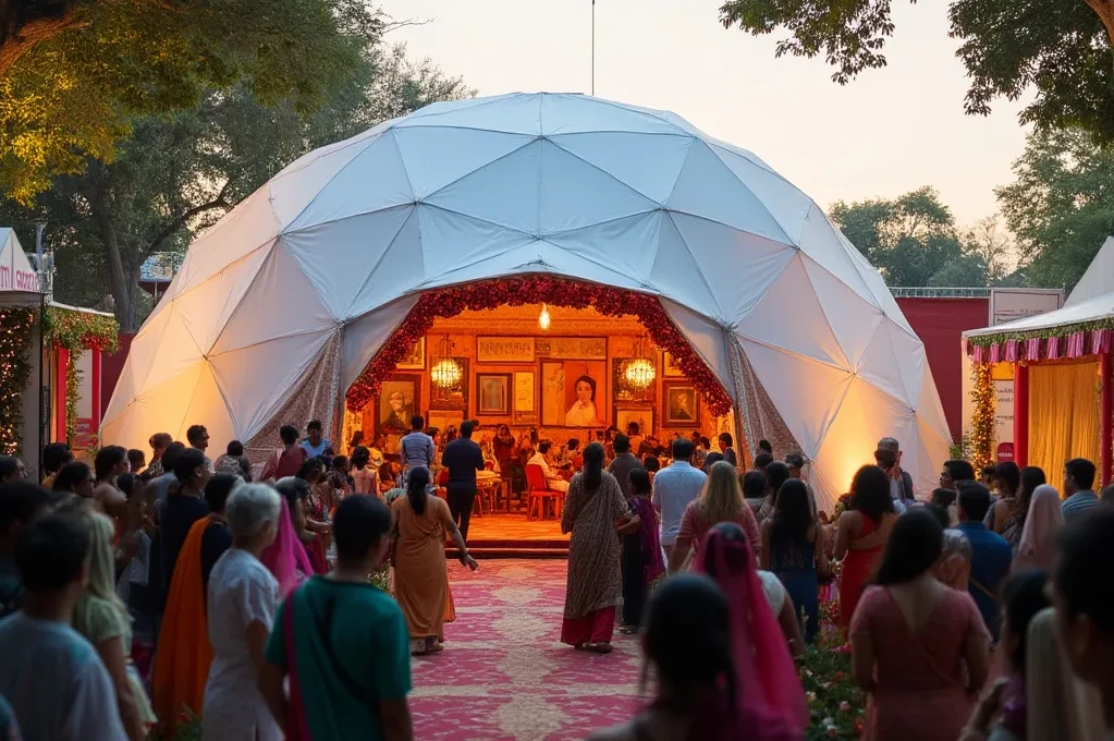 Dome Theater for Jaipur Literature Festival: An Immersive Cultural Experience in India